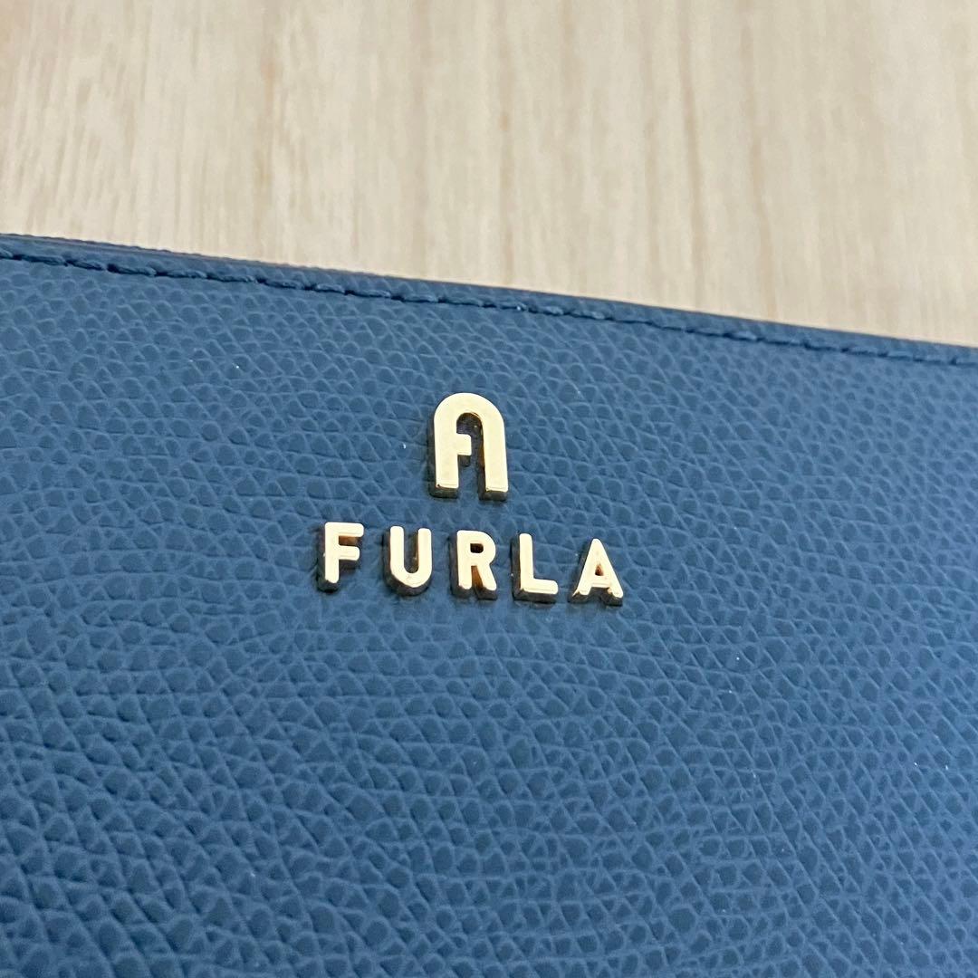 新品未使用✨保護シール付 FURLA フルラ 長財布 ネイビー 訳あり特価