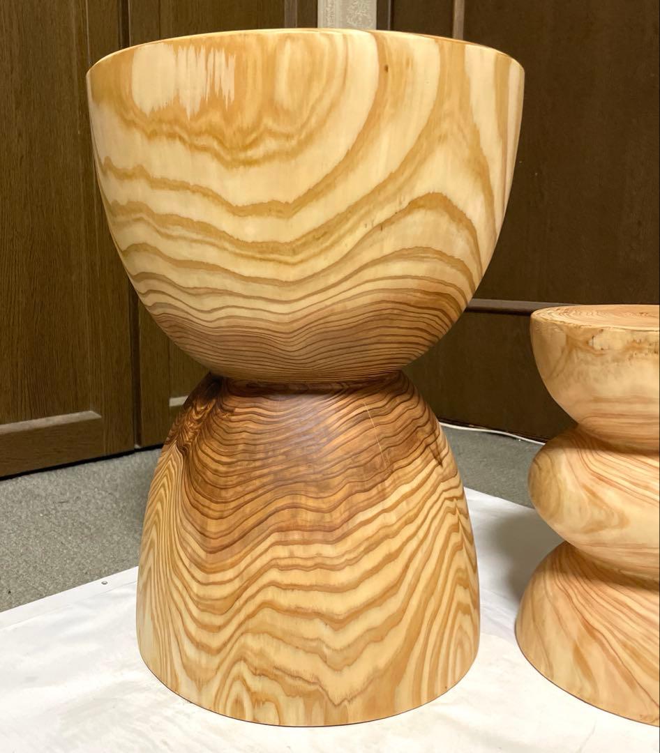 丸太　スツール　sonehoz ナチュラルウッド2個セット