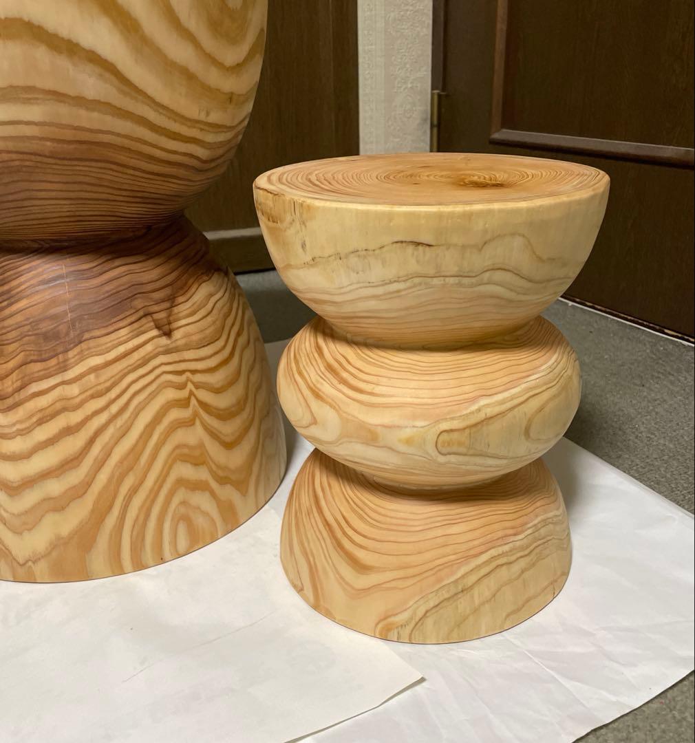 丸太　スツール　sonehoz ナチュラルウッド2個セット