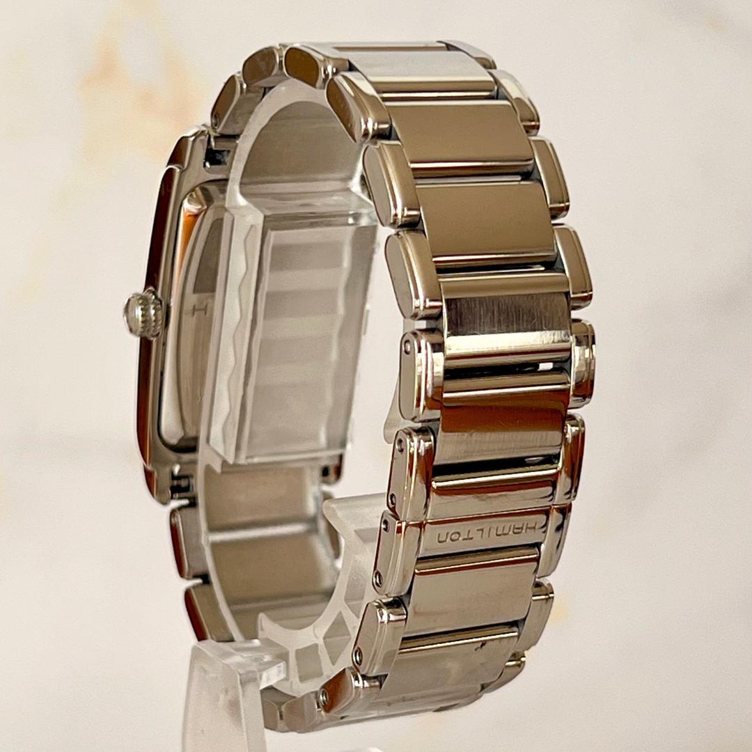 hoo.【稼働品】HAMILTON アードモア 4Pダイヤ シェル文字盤