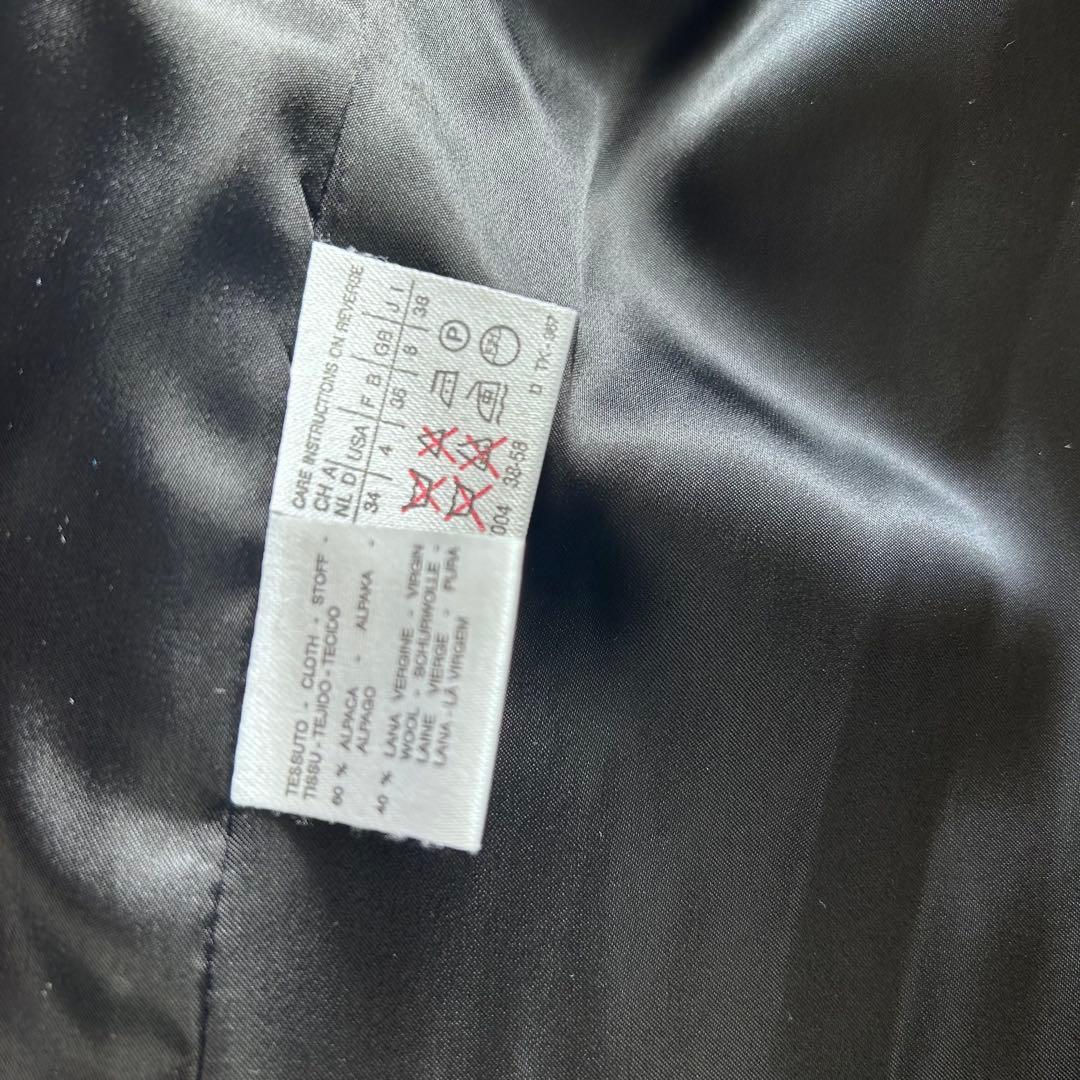 マックスマーラ　白タグ　アルパカ　シャギーコート　ボア　ロングコート