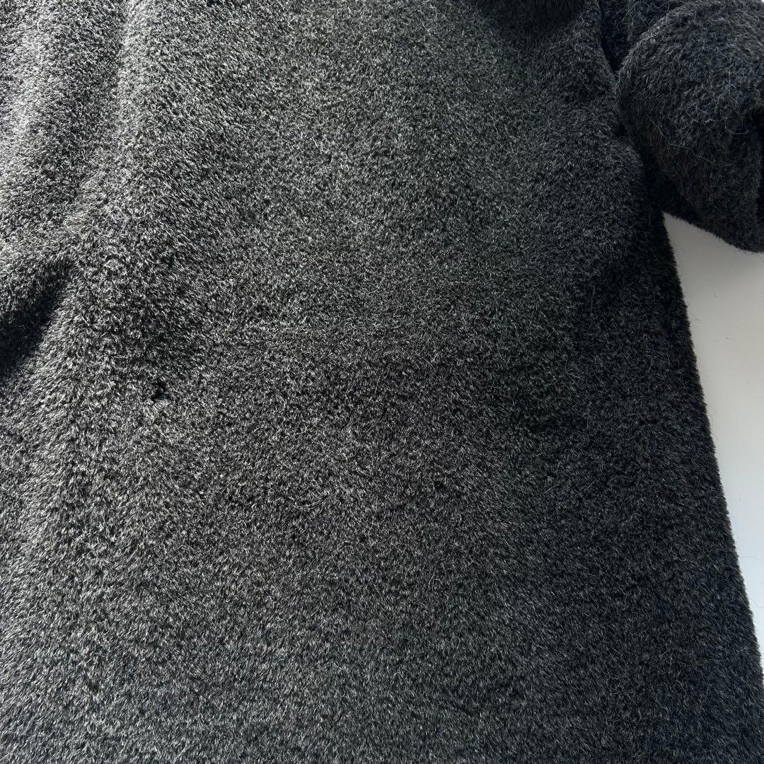 マックスマーラ　白タグ　アルパカ　シャギーコート　ボア　ロングコート