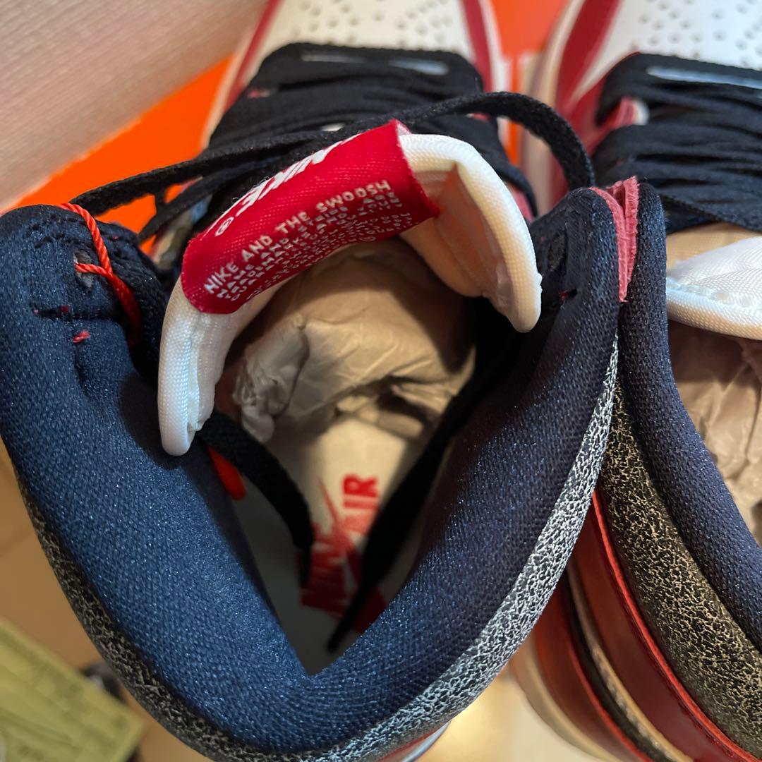 新品　エアジョーダン1 aj1 85 シカゴ　ブレッド　ロイヤル　つま黒