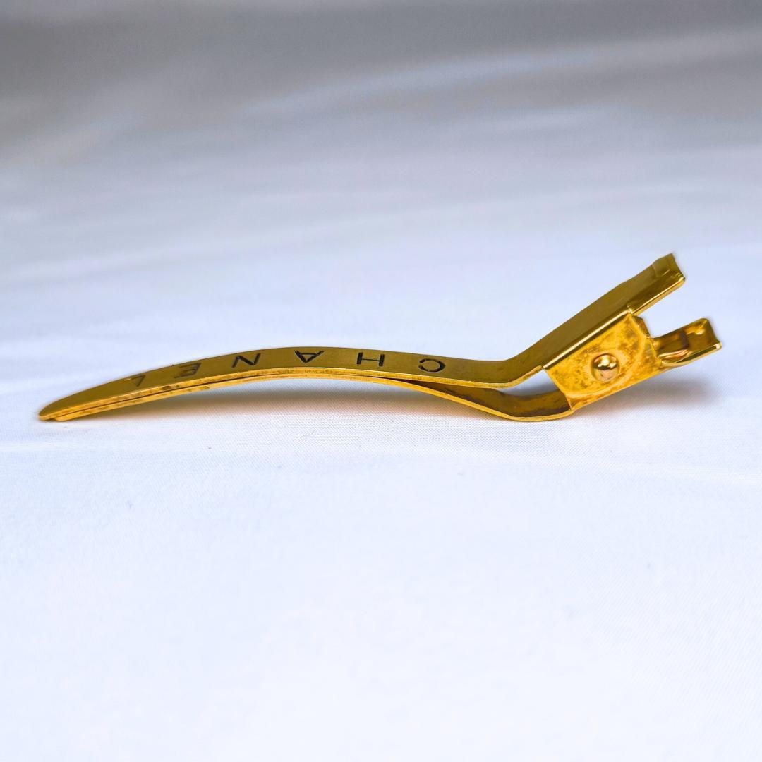 【美品】CHANEL　ヘアピン　ヴィンテージ　ゴールド