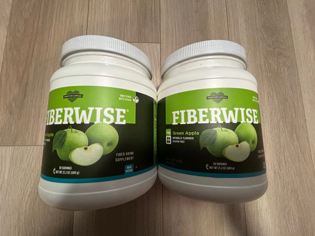 【新品】ファイバーワイズ グリーンアップル 600g × 2個