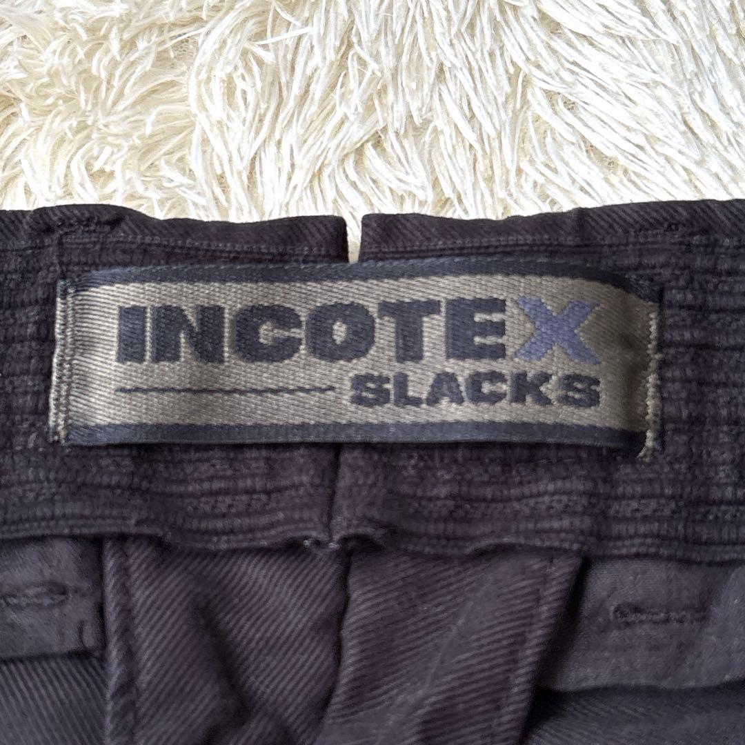 ☆名作☆INCOTEX SLACKS 100型　テーパード コットン ドレスチノ