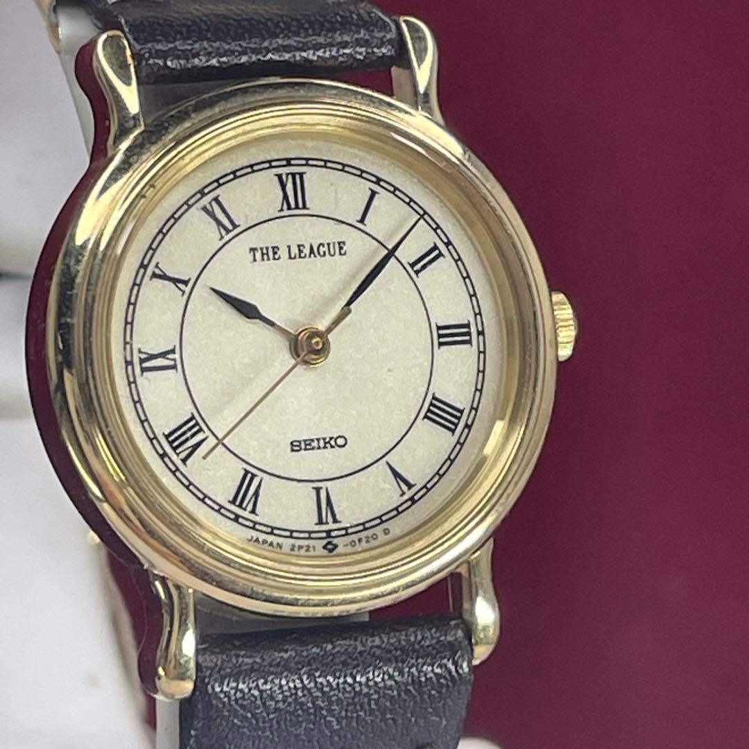 未使用 SEIKO THE LEAGUE 説明書付 電池交換済 日本製 腕時計