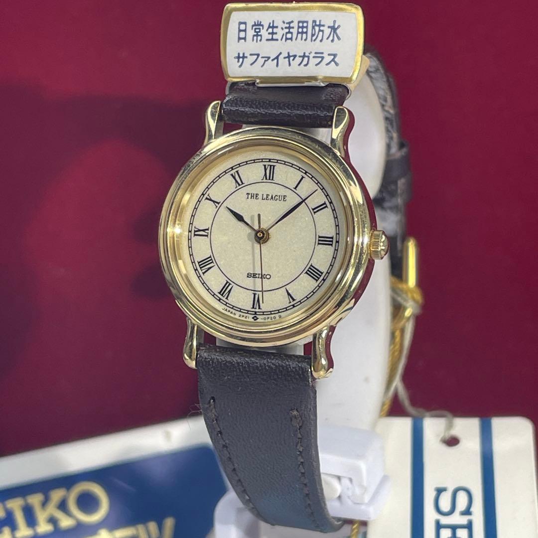 未使用 SEIKO THE LEAGUE 説明書付 電池交換済 日本製 腕時計
