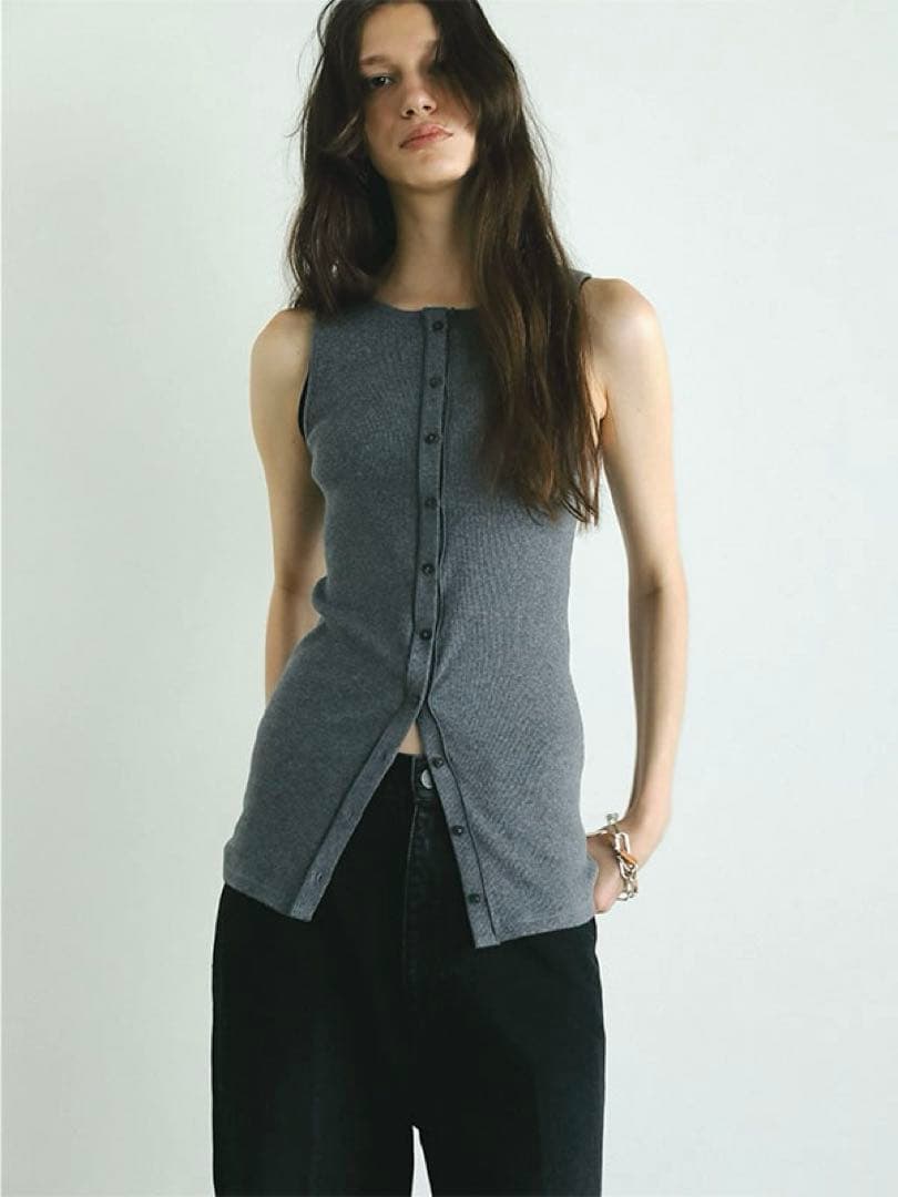 ETRE TOKYO 新作 完売 フロントオープンタンクトップ レイヤード 新品