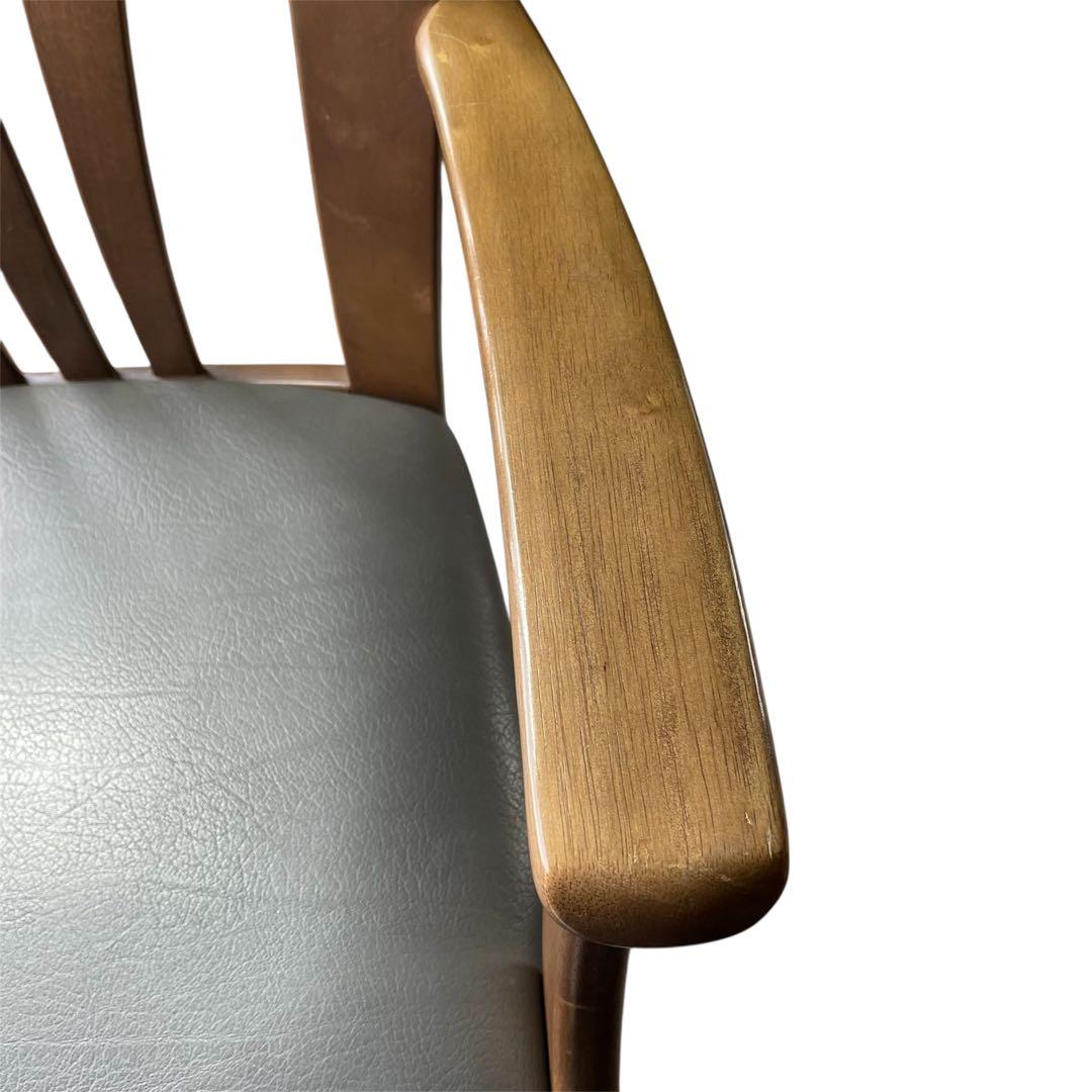 オールドカリモク　ダイニングチェア　アームレスト