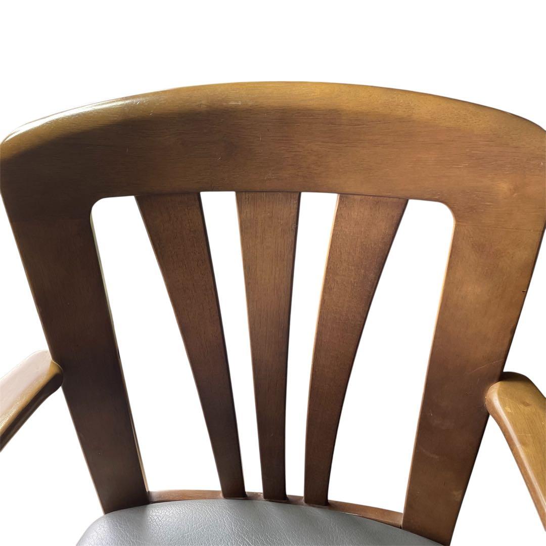 オールドカリモク　ダイニングチェア　アームレスト