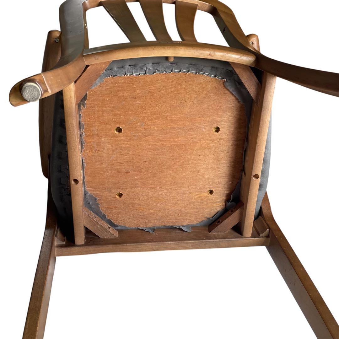 オールドカリモク　ダイニングチェア　アームレスト