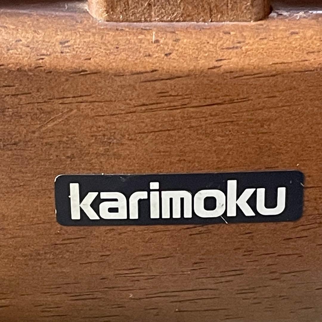 オールドカリモク　ダイニングチェア　アームレスト