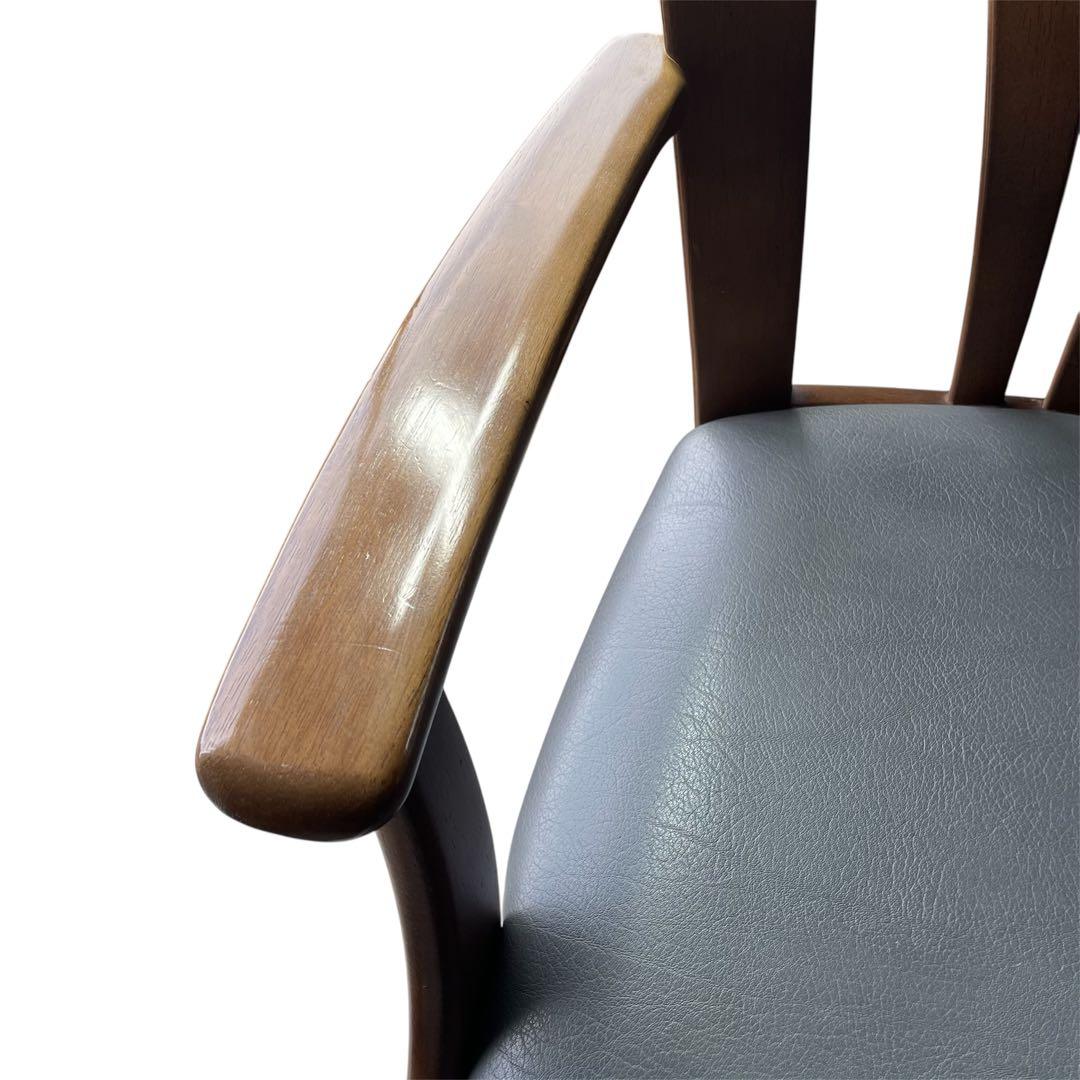 オールドカリモク　ダイニングチェア　アームレスト