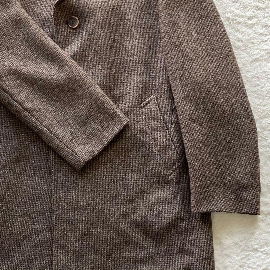 極上の逸品 ヴィンテージ フランス製 ウール ツイード チェスターコート 56