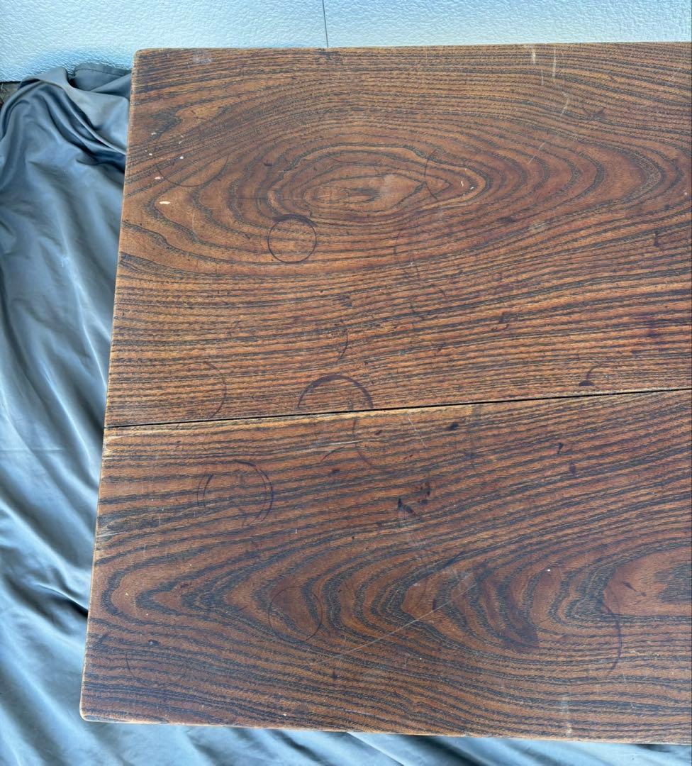 Cy47　和製アンティーク　木製　テーブル　ローテーブル　ろくろ脚　古道具