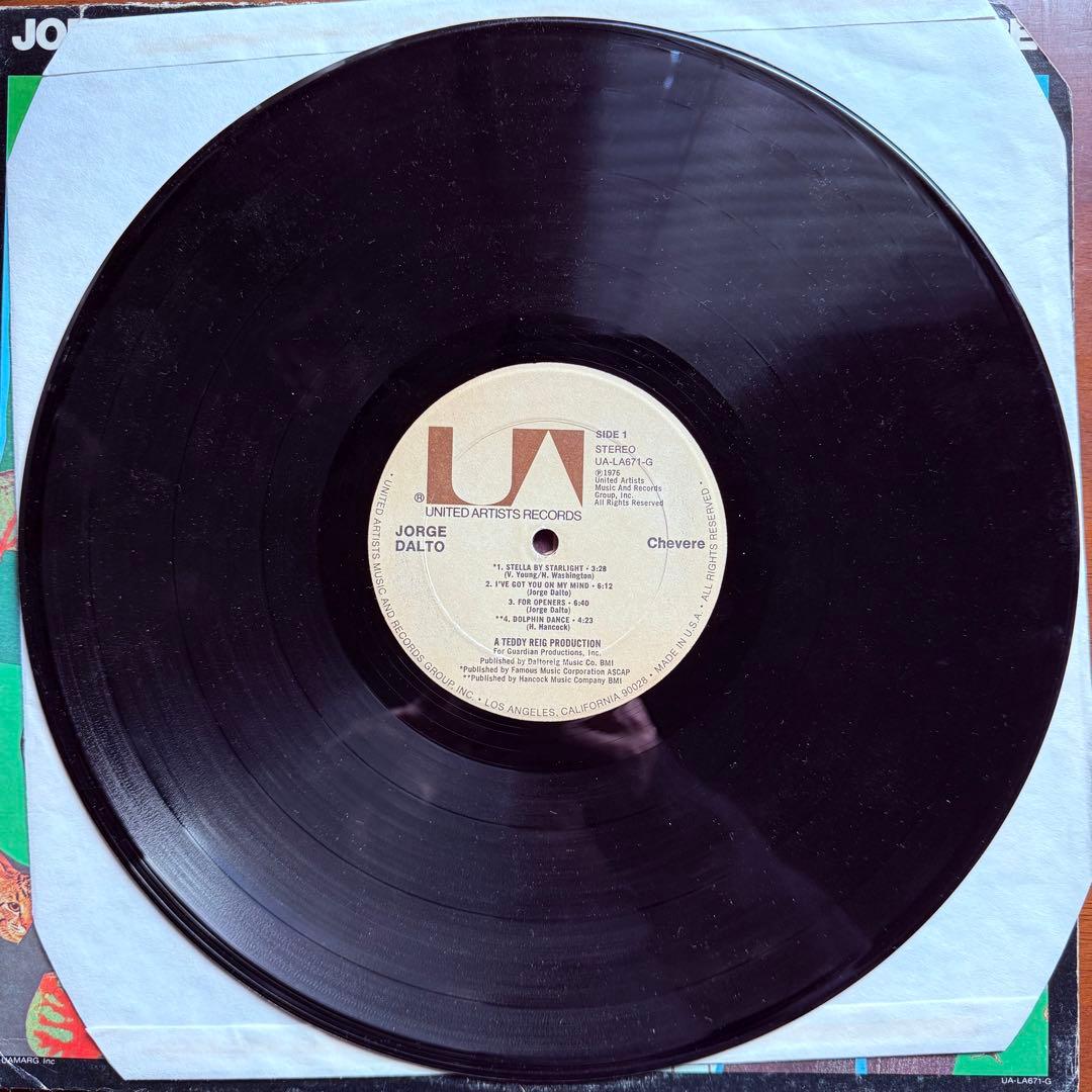 洋楽 Jorge Dalto CHEVERE LP UA-LA671-G 1976