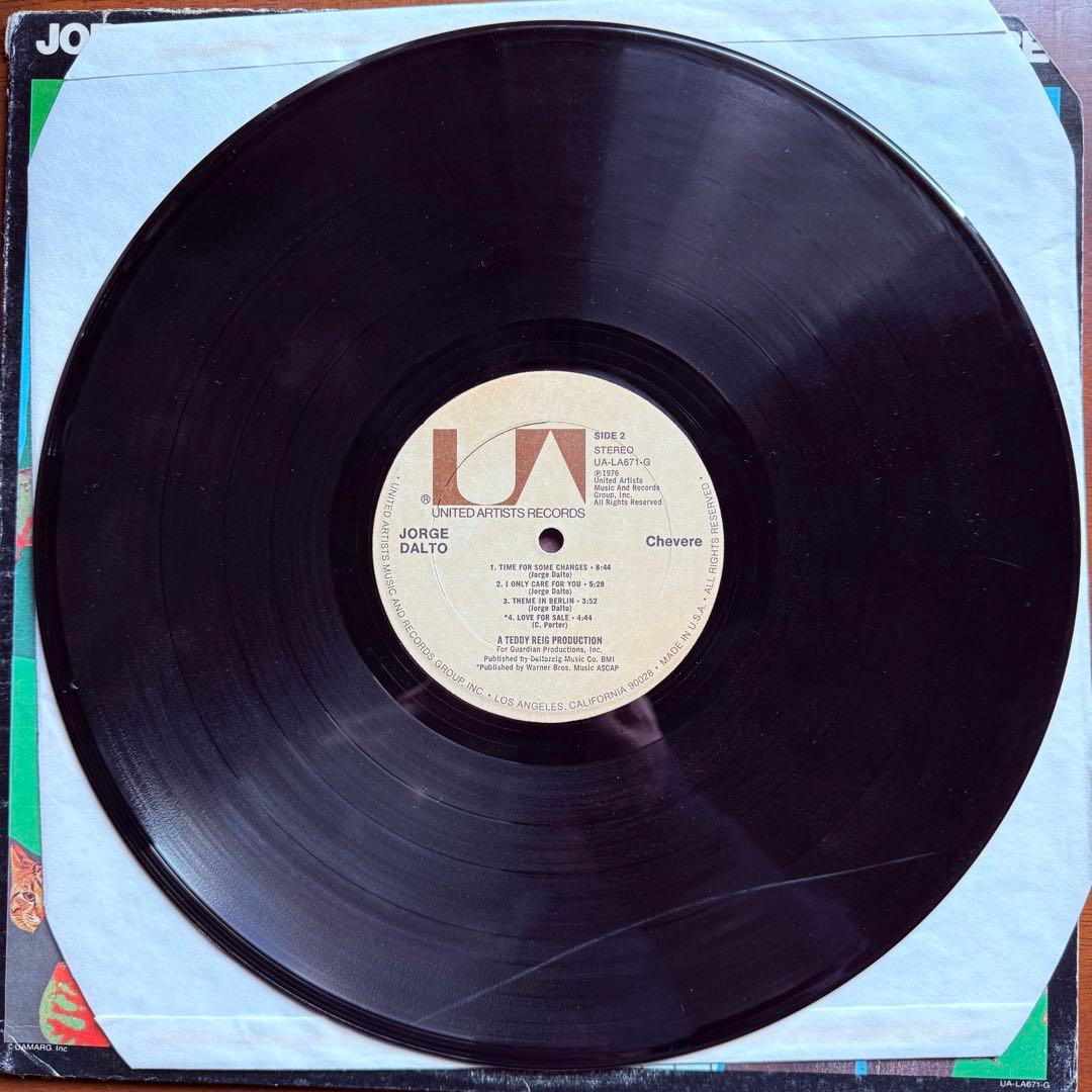 洋楽 Jorge Dalto CHEVERE LP UA-LA671-G 1976