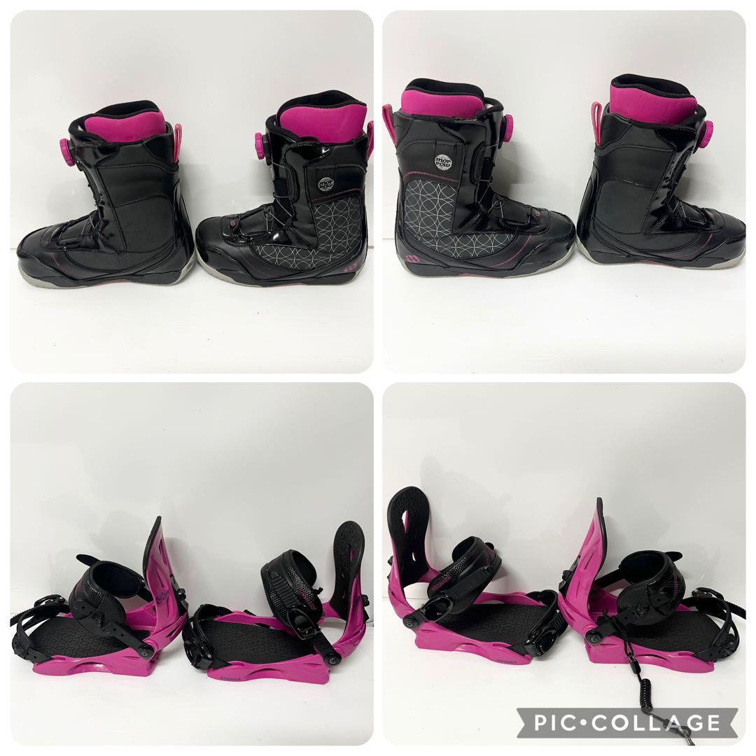 レディース スノボセット 女性用　スノーボード　ビンディング　スノボブーツ