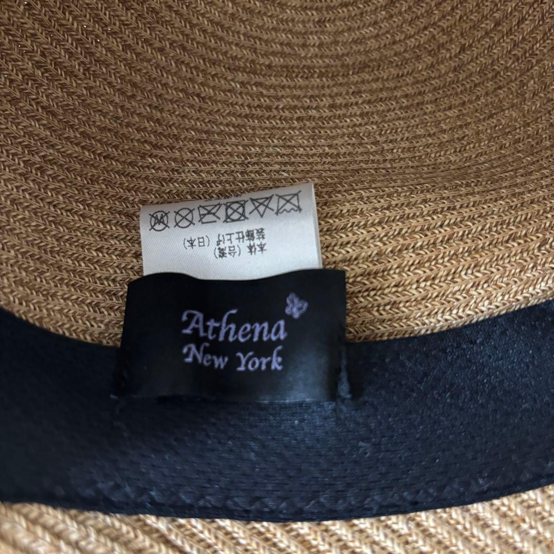 Athena New York アシーナニューヨーク　麦わら帽子　キャップ