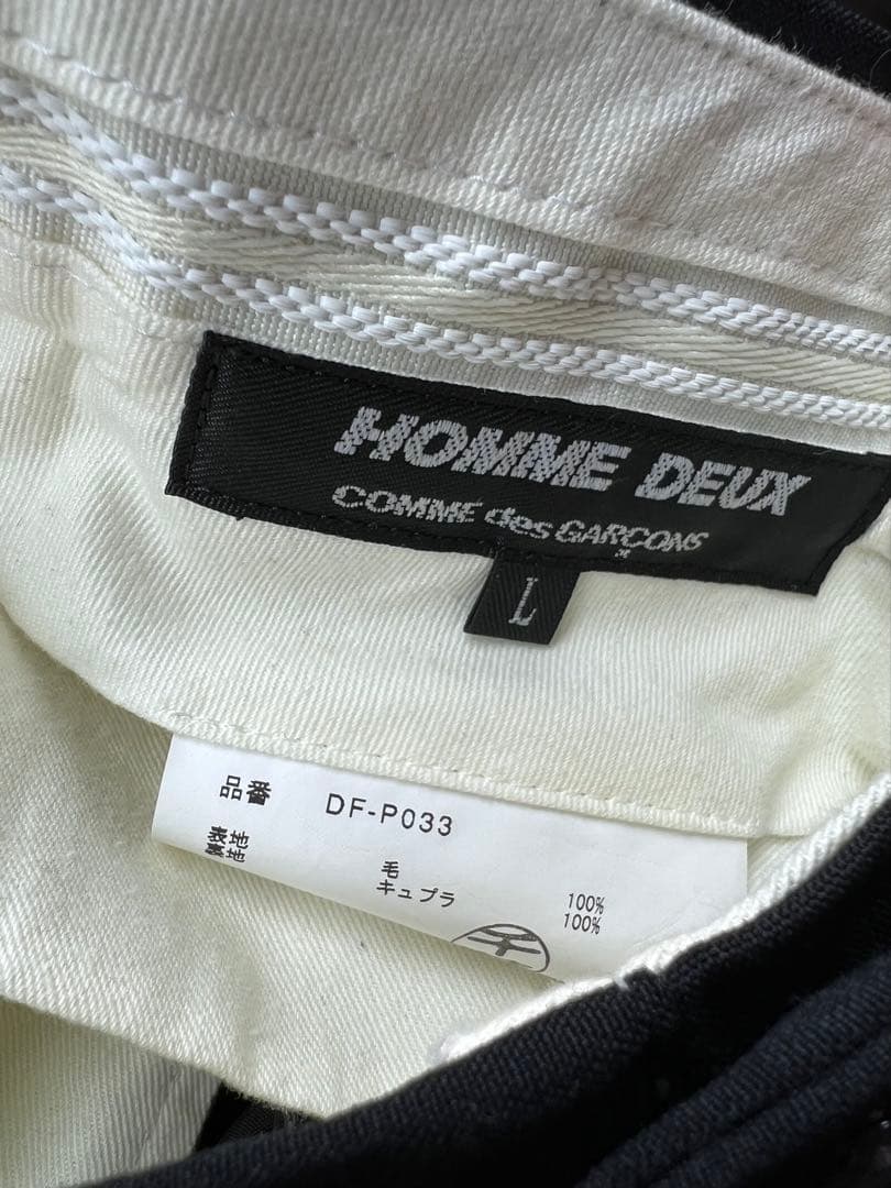 COMME des GARÇONS HOMME DEUXブラック スラックス