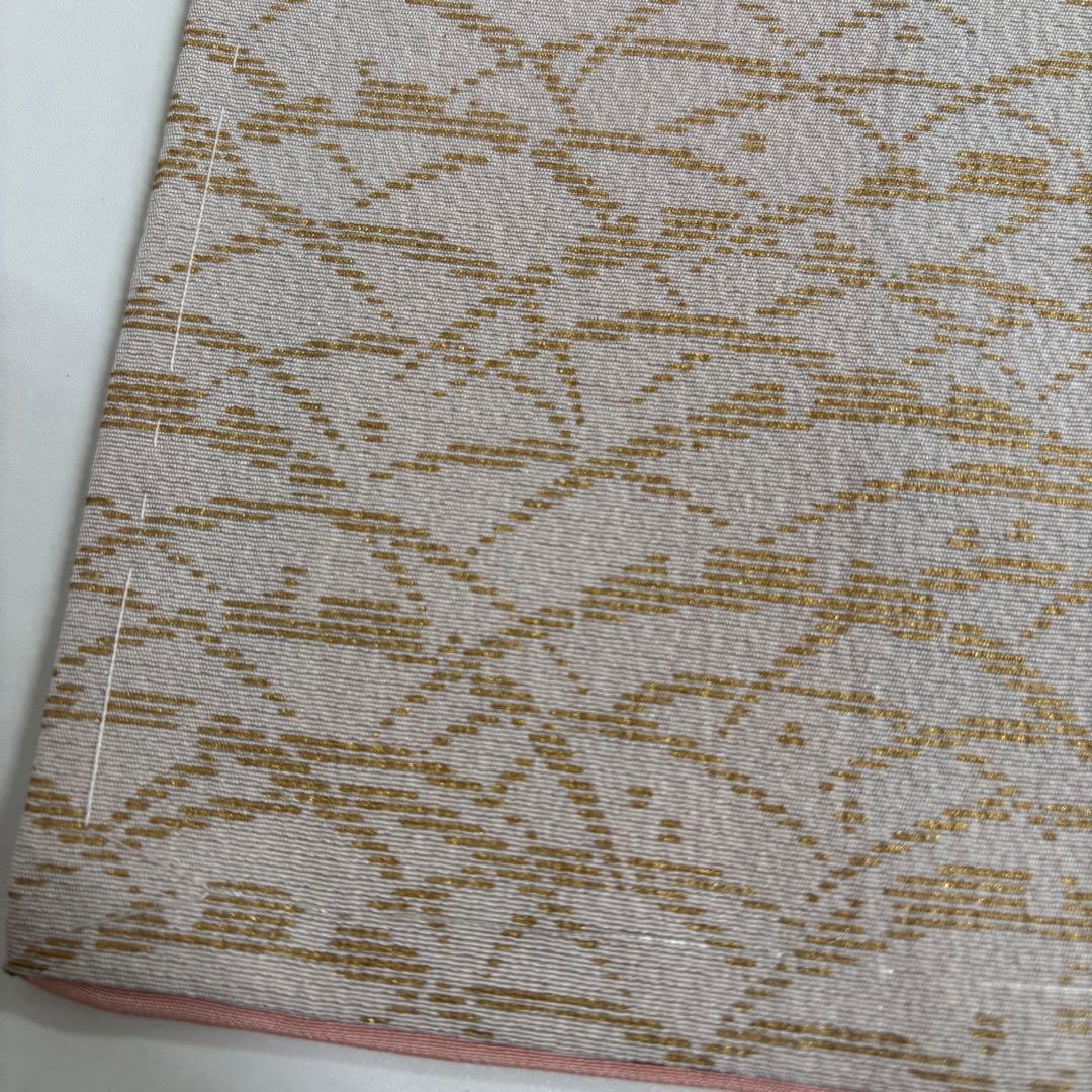 刺繍 金駒刺繍 裄68 金彩 上品 紋無し 付下げ 正絹 AK-5034