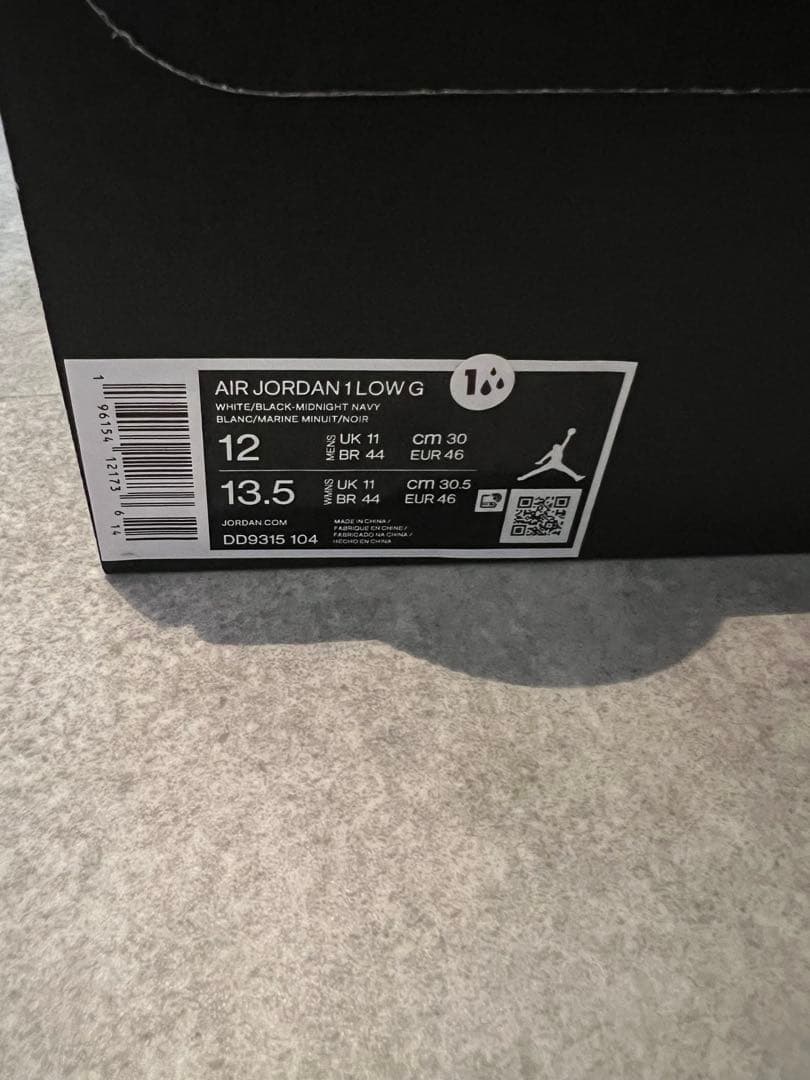 ジョーダン1 LOWゴルフシューズ　ミッドナイトネイビー　30.0cm