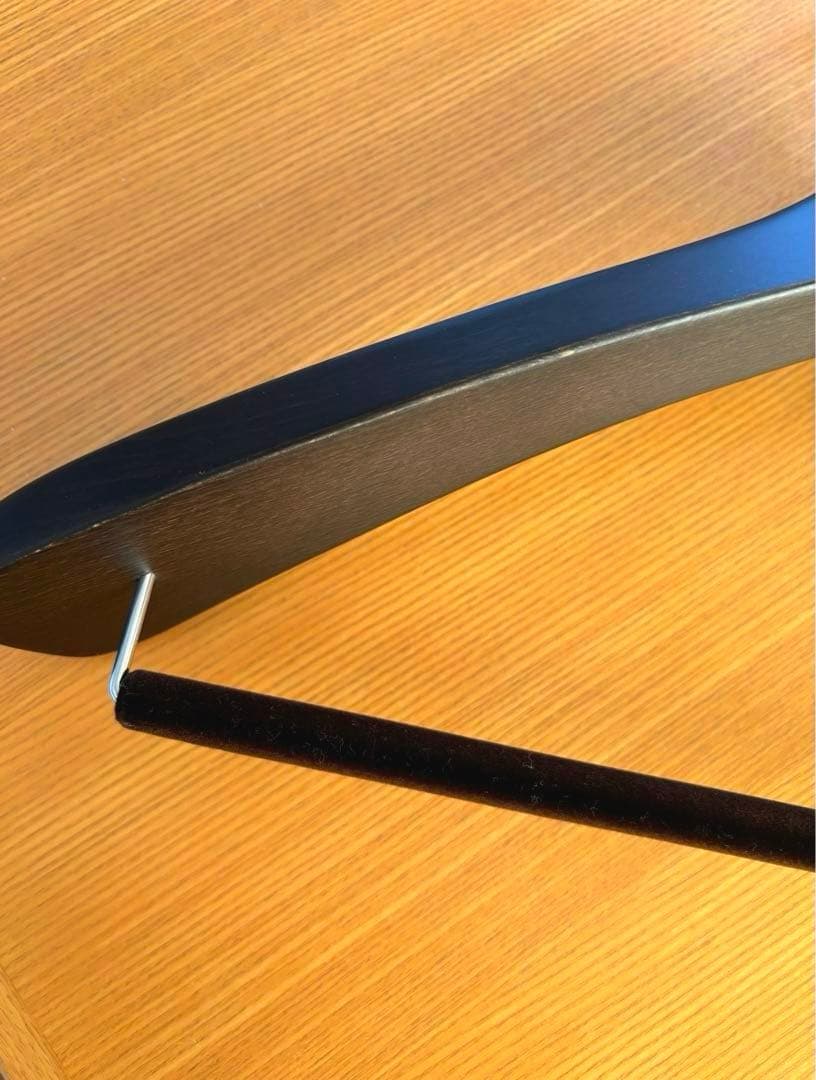 ナカタハンガー　フェルトバー 付　スモークブラウン　3本セット