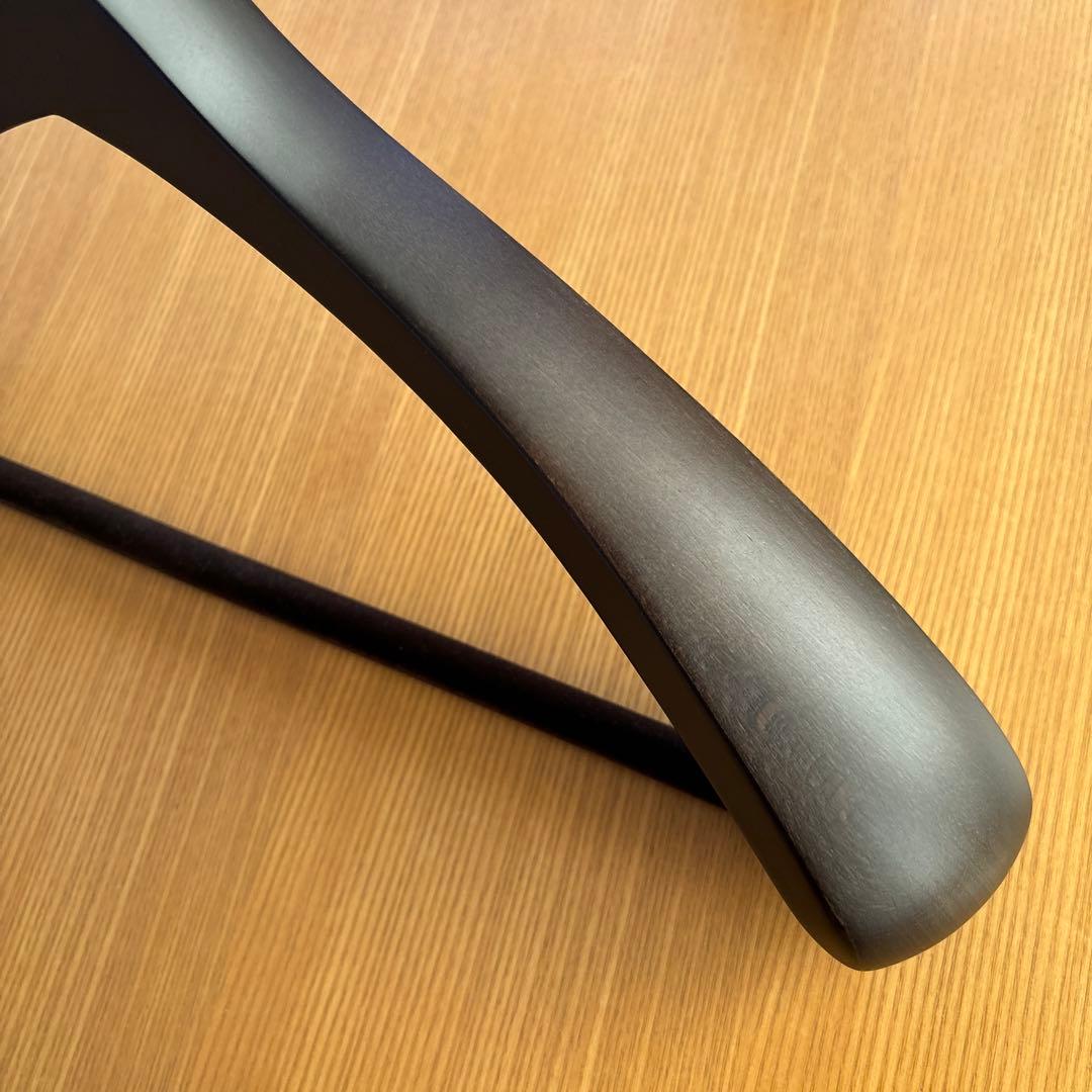 ナカタハンガー　フェルトバー 付　スモークブラウン　3本セット