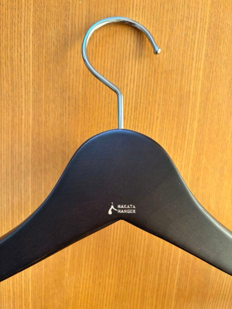 ナカタハンガー　フェルトバー 付　スモークブラウン　3本セット