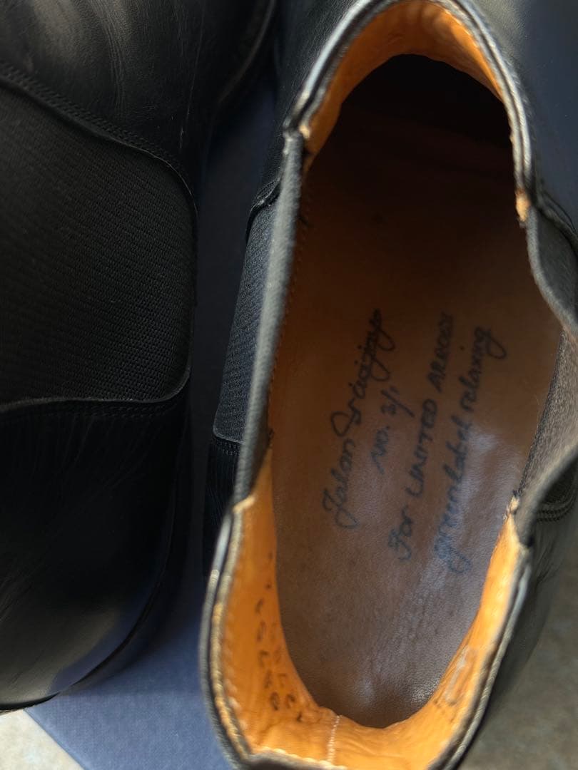 週末値下・ジャランスリワヤ　グリーンレーベル　サイドゴアブーツ　グッドイヤー43