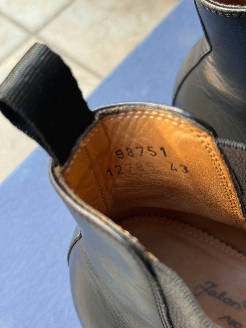 週末値下・ジャランスリワヤ　グリーンレーベル　サイドゴアブーツ　グッドイヤー43