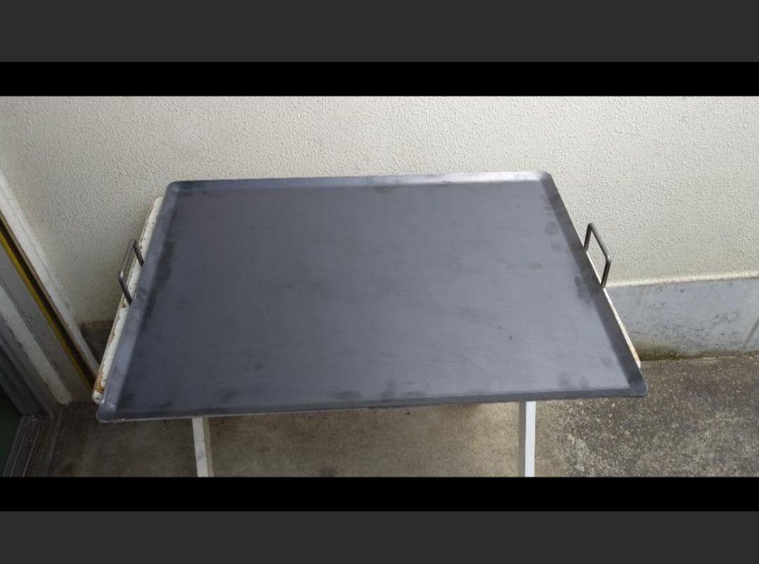 キャンセル品のため 大幅値引き 持ち手付 ６ミリ鉄板 プロパンガス グリラー