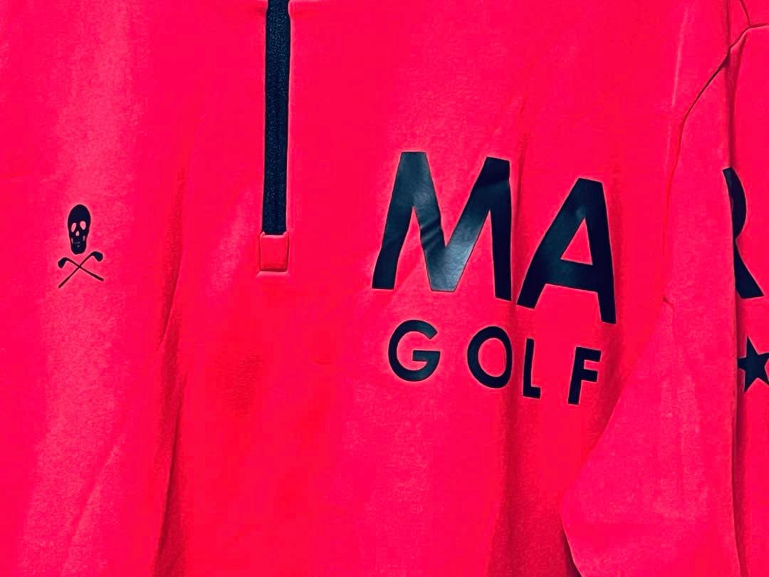裏起毛　マークアンドロナ　ゴルフメンズフルジップ　長袖シャツ　本日完全終了