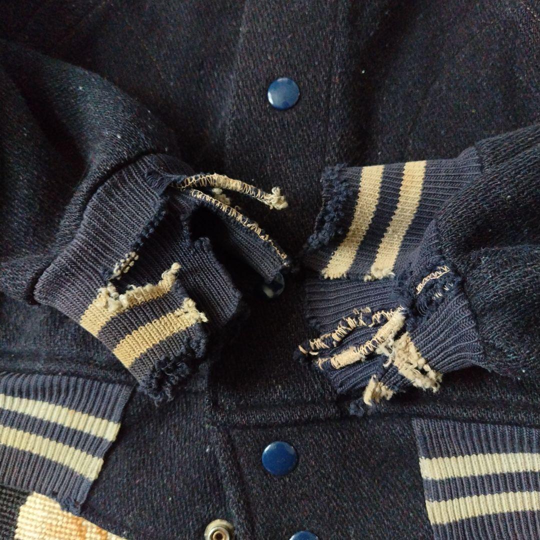 ランタグ 60s Champion スタジャン L ボロ ビンテージ