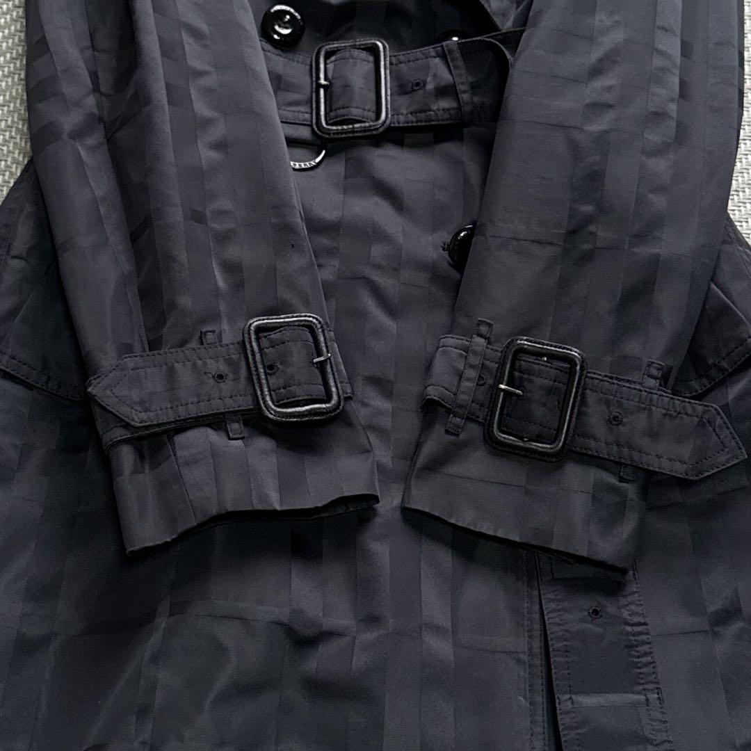 極美品　バーバリー　シャドウチェック　キルティングライナー　トレンチコート　40