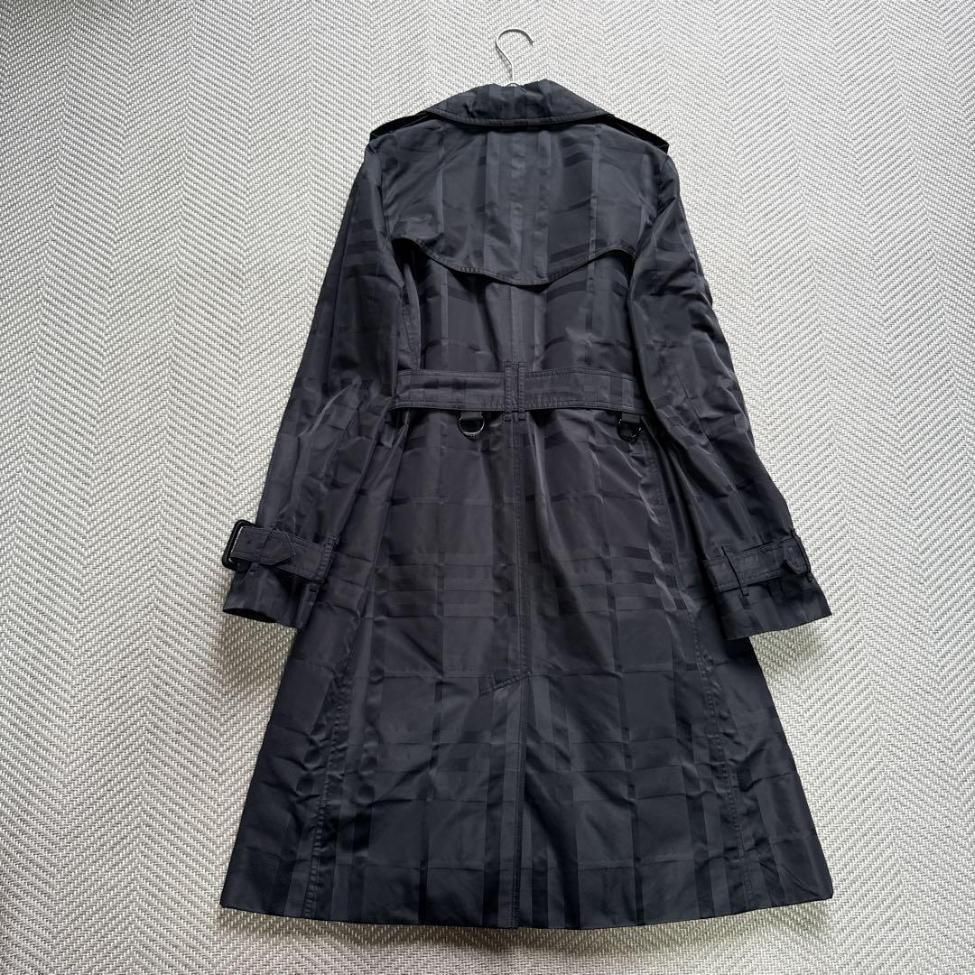 極美品　バーバリー　シャドウチェック　キルティングライナー　トレンチコート　40
