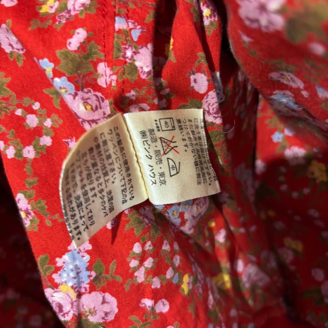 ピンクハウス　ワッペン　ブルゾン　フード　バックプリント　ヴィンテージ