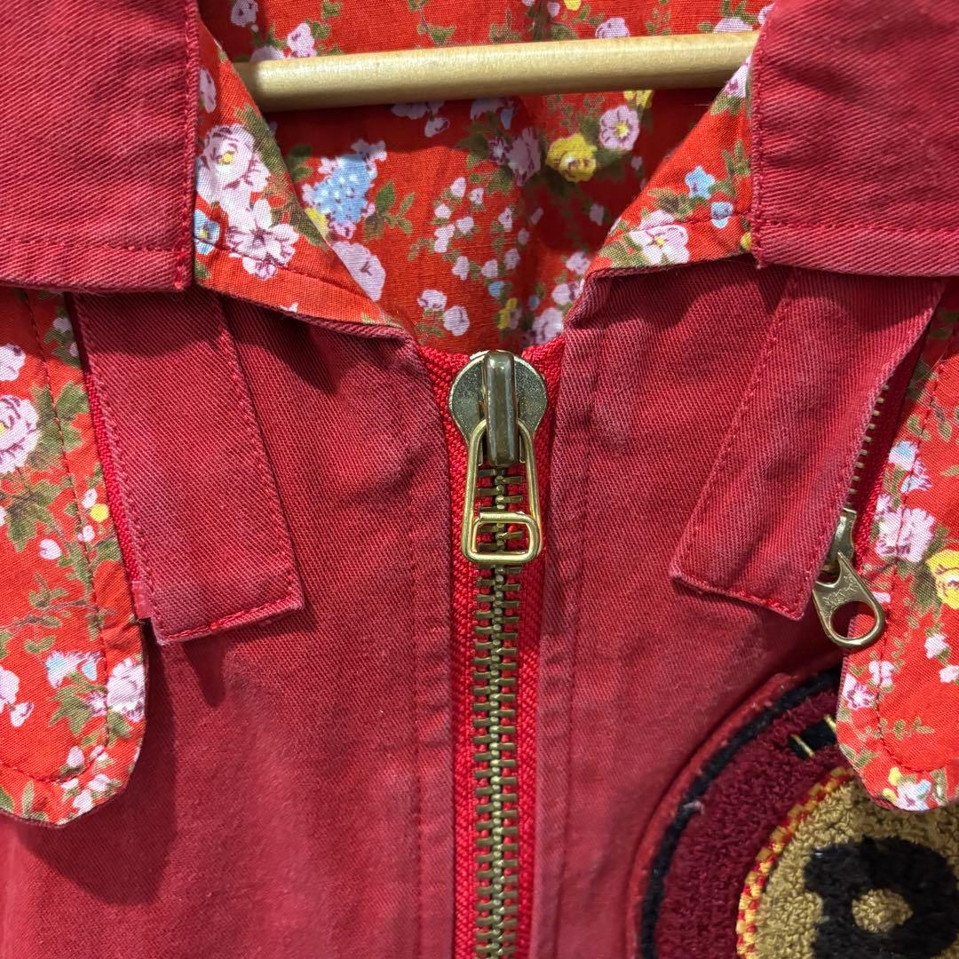 ピンクハウス　ワッペン　ブルゾン　フード　バックプリント　ヴィンテージ