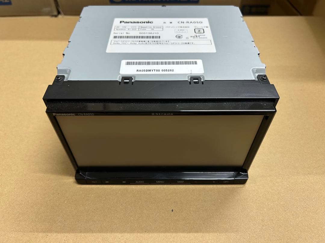 Panasonic ストラーダ CN-RA05D 動作OK 2018年