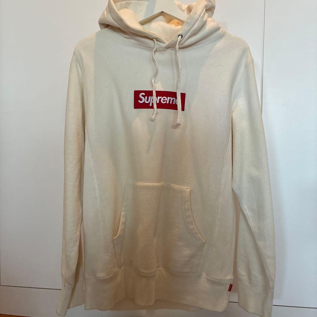 正規品　本物　Supreme シュプリーム パーカー　ボックスロゴ　ホワイト