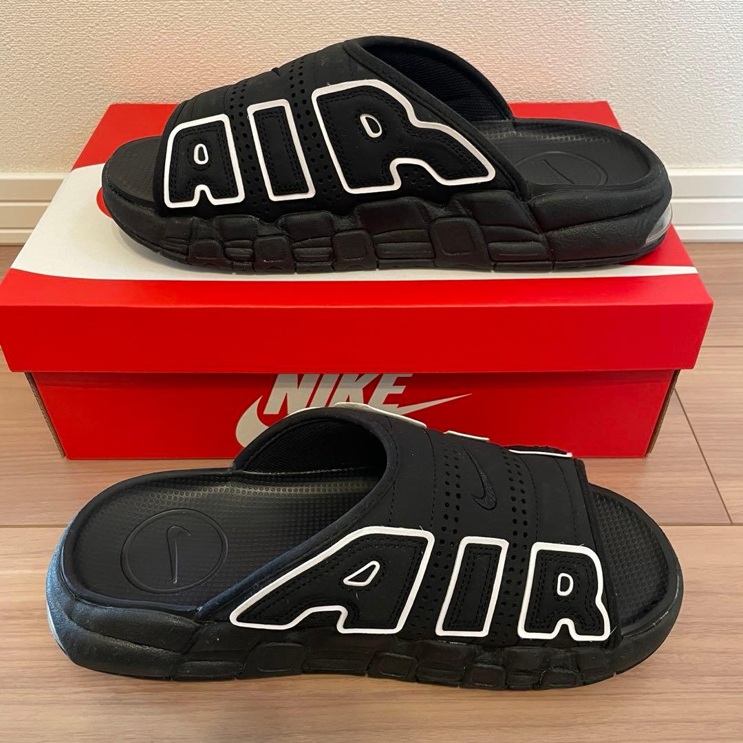 靴 29cm Nike Air More Uptempo Slide \"Black\"