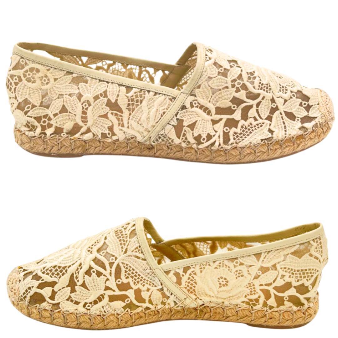 ヴァレンティノガラヴァーニ レース エスパドリーユ 37 パンプス メッシュ