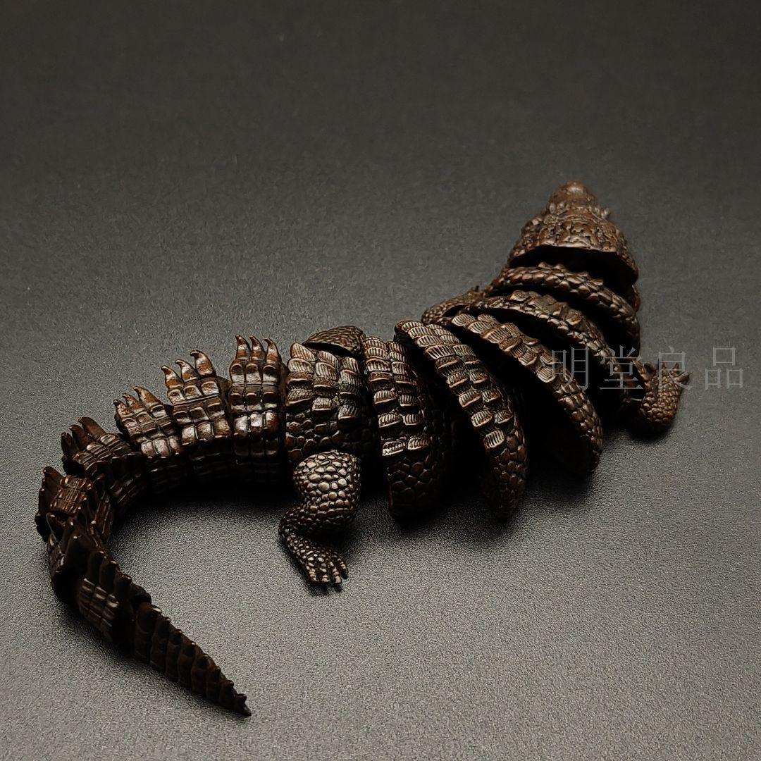 N*5様 銅製置物　鰐　クロコダイル　香道具　茶道具　銅虫作　銅製　金工品
