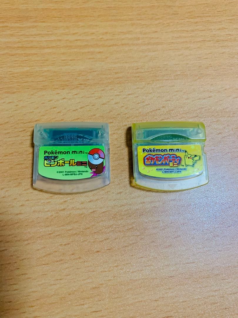 ポケモンミニ　本体＋カードリッジ2種　箱無し