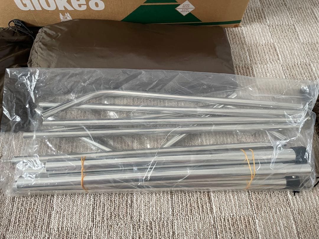 Gloke 8 ドーム型テント　美品　タープ　グランドシート　ポールセット