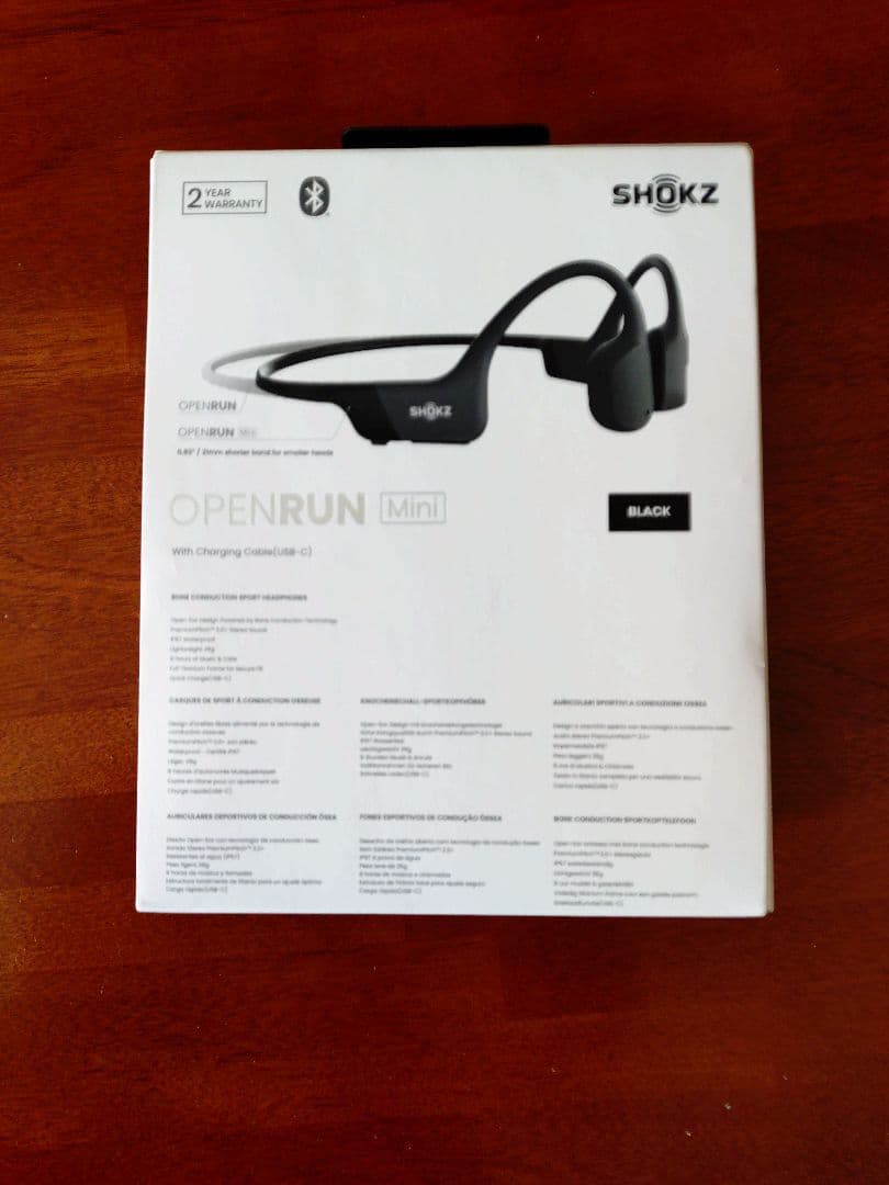 SHOKZ OPENRUN Mini 骨伝導ヘッドフォン ブラック