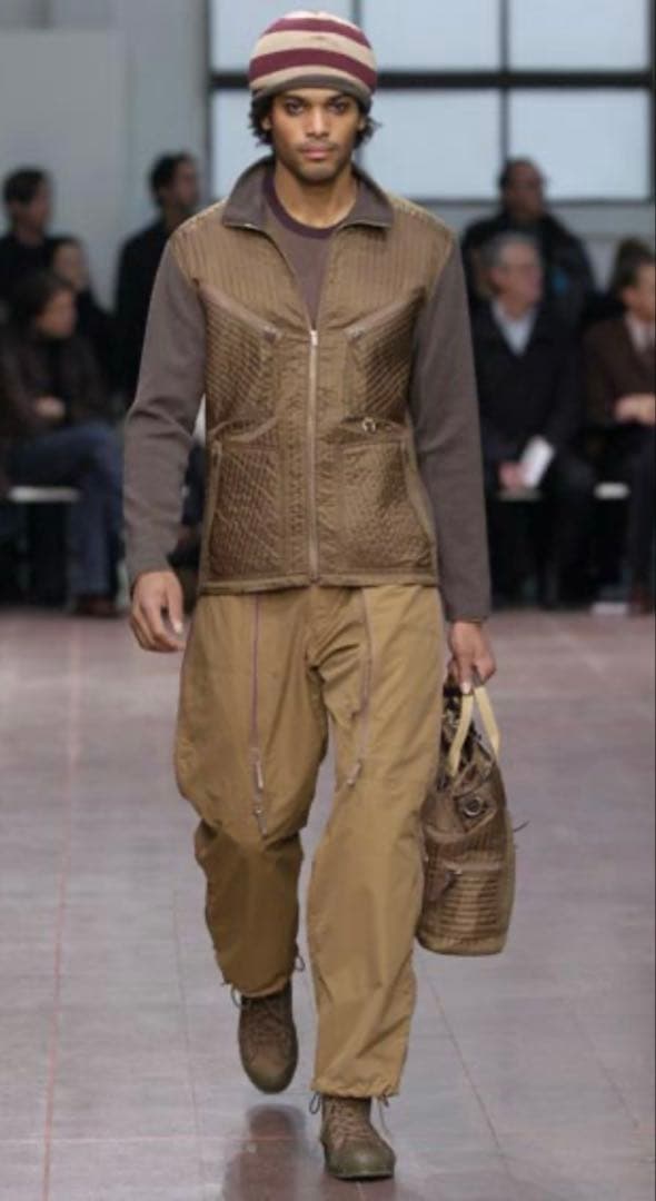 04AW issey miyake イッセイミヤケ サイドジップ　ワークパンツ