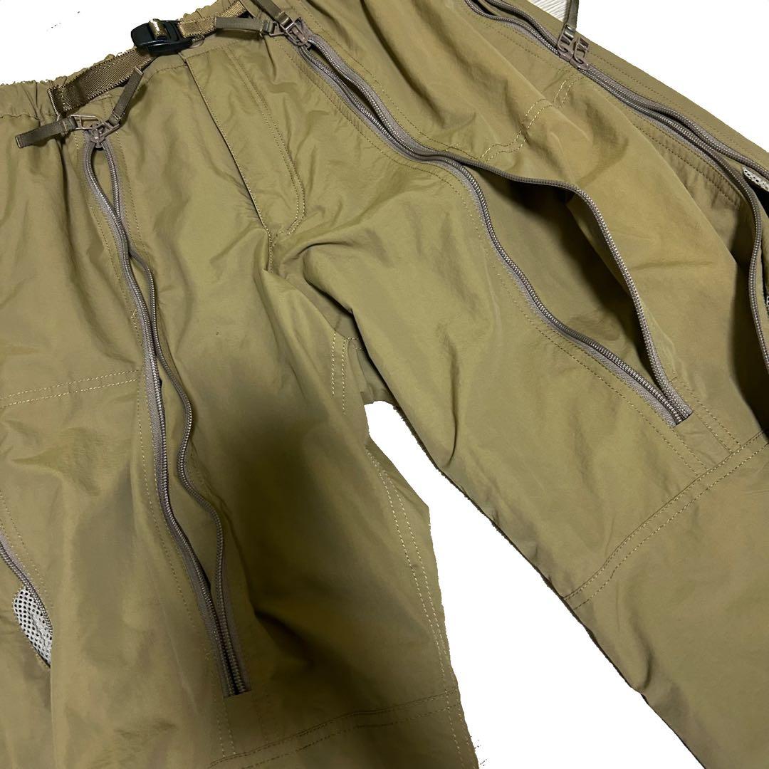 04AW issey miyake イッセイミヤケ サイドジップ　ワークパンツ