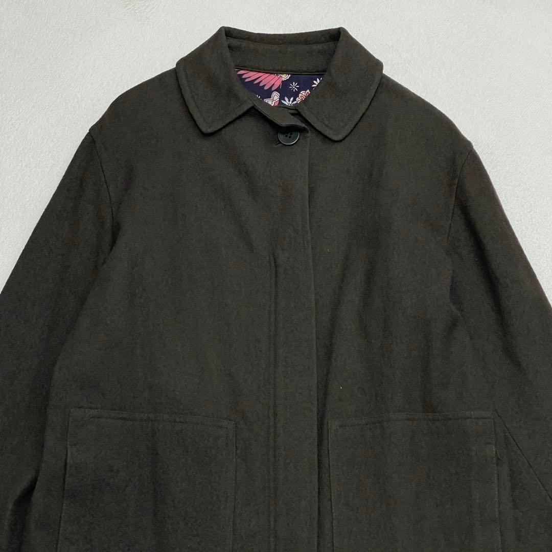 ワイズビス ヨウジヤマモト スーパーロングウールコート F 花柄 着丈130cm